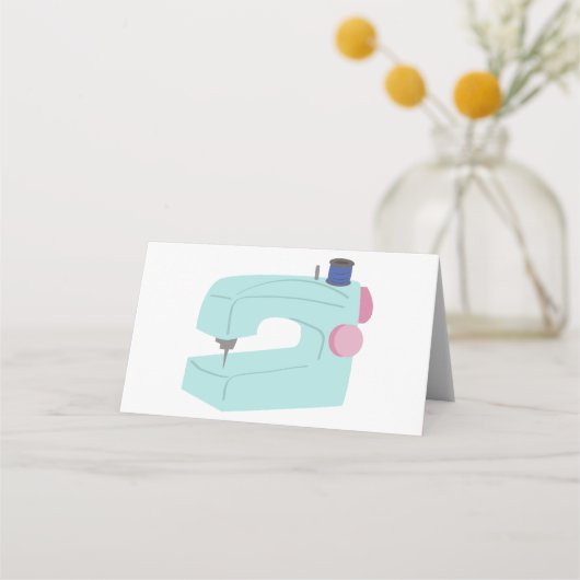 Nähmaschine Platzkarte (Vorderseite)