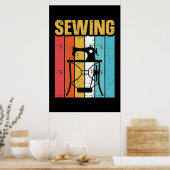 Nähmaschine Poster (Küche)