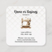 Nähmaschine Quadratische Visitenkarte (Vorderseite)