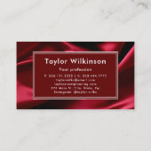 Nähmaschine Rot Amstressmaschine Visitenkarte (Rückseite)