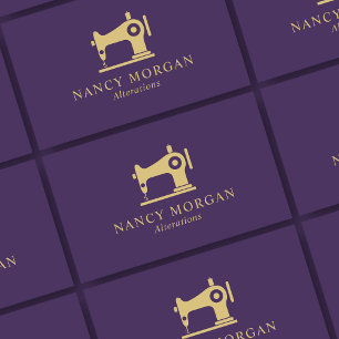 Nähmaschine Royal Lila Business Card Visitenkarte
