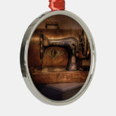 Nähmaschine - Sänger Silbernes Ornament (Rechts)