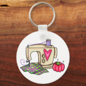 Nähmaschine Schlüsselanhänger (Vorderseite)