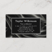 Nähmaschine Schwarz Visitenkarte (Rückseite)