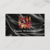 Nähmaschine Schwarz Visitenkarte (Vorderseite)