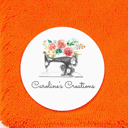 Nähmaschine Schwarz-weiß Seamstress Schneider Etiketten