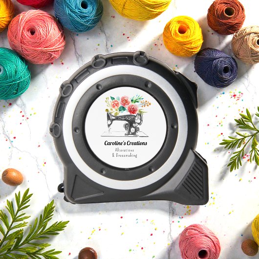 Nähmaschine Schwarz-weißer Handschuhmacher Maßband