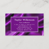 Nähmaschine Seamstress Lila Visitenkarte (Rückseite)