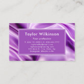 Nähmaschine Seamstress Lila Visitenkarte (Rückseite)