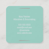 Nähmaschine Seamstress Schneider Visitenkarte (Rückseite)