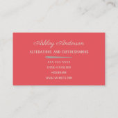 Nähmaschine Seamstress Schneider Visitenkarte (Rückseite)