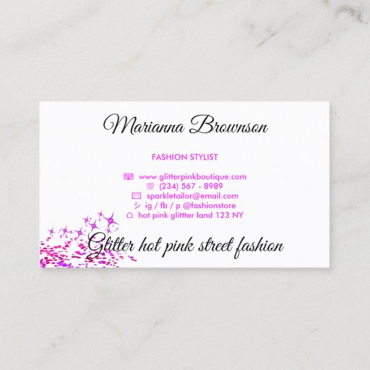 Nähmaschine Seamstress Schneiderei Rosa Visitenkarte (Rückseite)