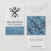 Nähmaschine | Seamstress | Schneiderschere Visitenkarte (Vorne/Hinten)