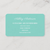 Nähmaschine Seamstress Wasserfarbenkarte Visitenkarte (Rückseite)