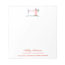 Nähmaschine Seamstress Wasserfarbennotizen