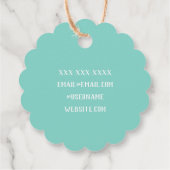 Nähmaschine Seamstress Wasserfarbenprägemarken Geschenkanhänger (Rückseite)