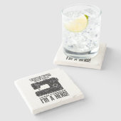 Nähmaschine Steinuntersetzer (Seitenansicht)