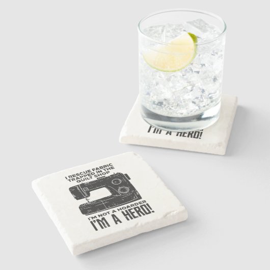 Nähmaschine Steinuntersetzer (Seitenansicht)