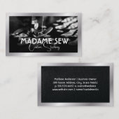 Nähmaschine und Gewebe Visitenkarte (Vorne/Hinten)