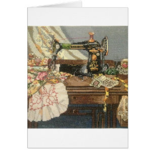 Nähmaschine und Kleid