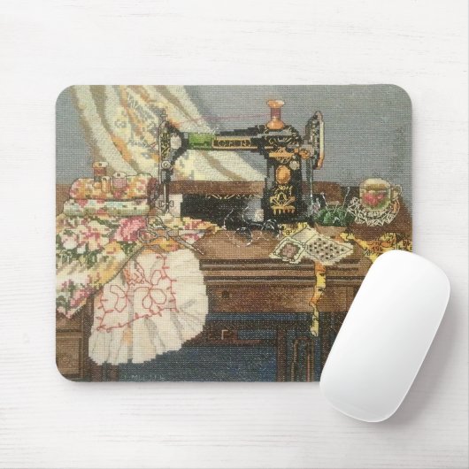 Nähmaschine und Kleid Mousepad (Mit Mouse)