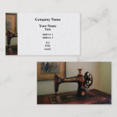 Nähmaschine und Lithograph - Platin Visitenkarte (Vorne/Hinten)