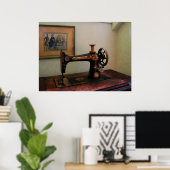 Nähmaschine und Lithograph Poster (Heimbüro)