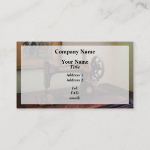 Nähmaschine und Lithograph Visitenkarte