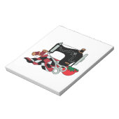 Nähmaschine und Quilt Notizblock (Rotiert)