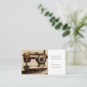Nähmaschine Visitenkarte (Stehend Vorderseite)