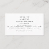 Nähmaschine Visitenkarte (Rückseite)