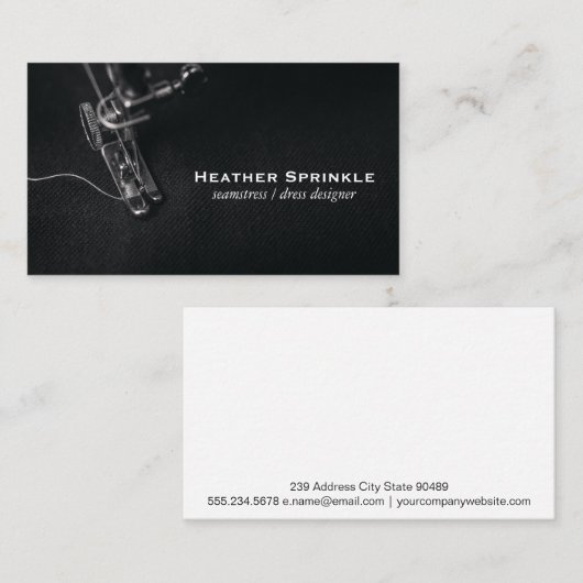 Nähmaschine | visitenkarte (Vorne/Hinten)