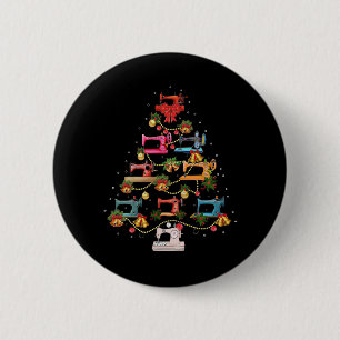 Nähmaschine Weihnachtsbaum Button