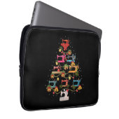 Nähmaschine Weihnachtsbaum Laptopschutzhülle (Vorne Rechts)