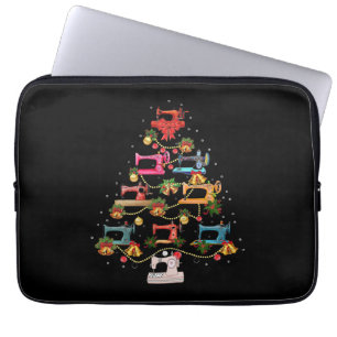 Nähmaschine Weihnachtsbaum Laptopschutzhülle