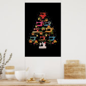 Nähmaschine Weihnachtsbaum Poster (Küche)
