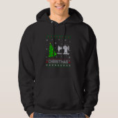 Nähmaschine Xmas Tree Lighting Ugly Weihnachten Hoodie (Vorderseite)