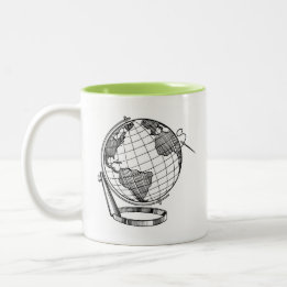 Nähmaschine Zweifarbige Tasse