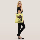 Nähmaschinen-Comic-Illustration  Tasche (Am Model)