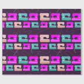 Nähmaschinen, Niedliche Quilter, die Muster herste Geschenkpapier (Flach)