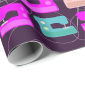 Nähmaschinen, Niedliche Quilter, die Muster herste Geschenkpapier (Rolleneckpunkt)