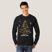 Nähmaschinen Xmas Tree Lights Quilters Christma T-Shirt (Vorne ganz)