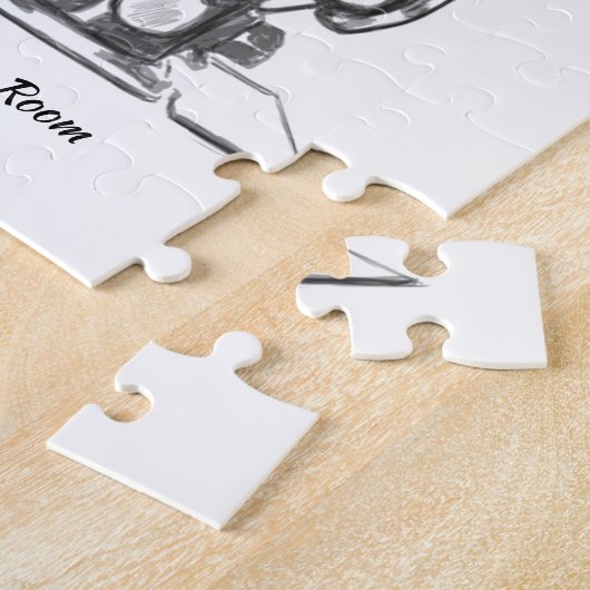 Nähmaschinenangebot Maßgeschneidertes Schwarz-weiß Puzzle (Seite)