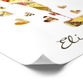 Nähmaschinenbauklotz Poster (Ecke)