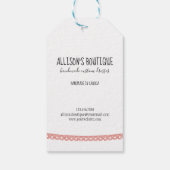 Nähmaschinenbekleidungsmarke rustikal schick geschenkanhänger (Rückseite)