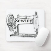 Nähmaschinendesign Mousepad (Mit Mouse)