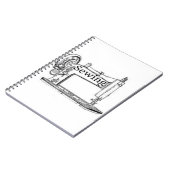 Nähmaschinendesign Notizblock (Linke Seite)