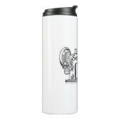 Nähmaschinendesign Thermosbecher (Nach links gedreht)