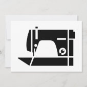 Nähmaschineneinladungen Einladung (Vorderseite)