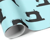 Nähmaschinenhandwerk schwarz geschenkpapier (Rolleneckpunkt)